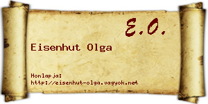 Eisenhut Olga névjegykártya